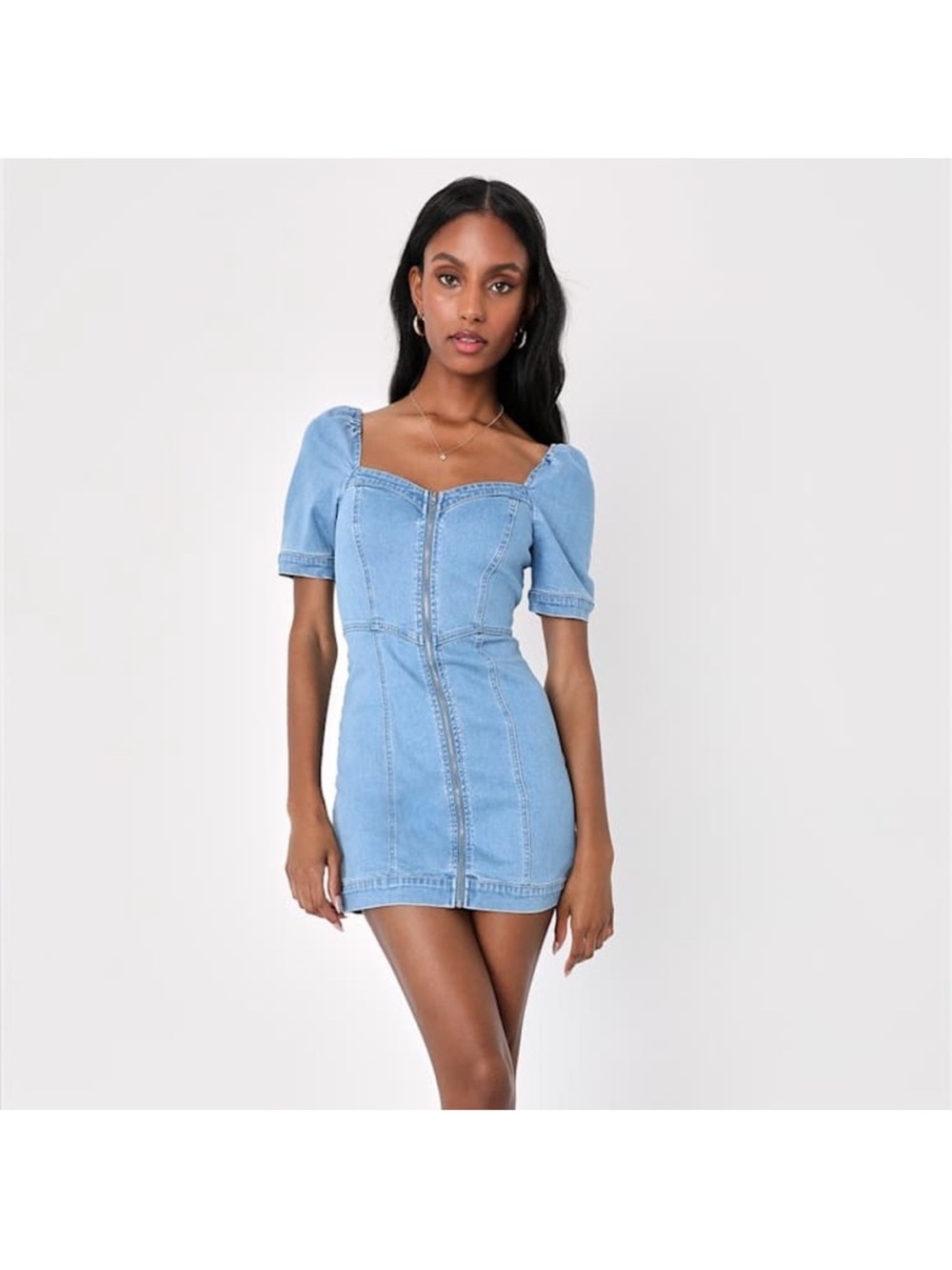 Lulu’s Trending Vibe Denim Dress